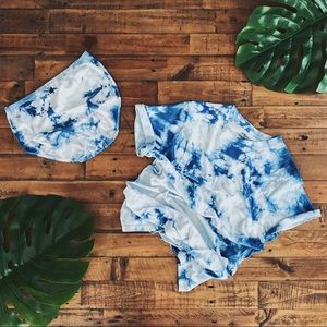 NEW Hand-Dyed Indigo Summer Lounge Set | Size M